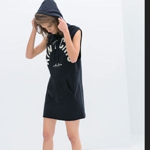 Zara hooded dress
