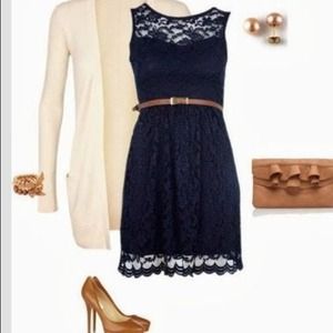 🚫SOLD🚫 Blue Lace Dress