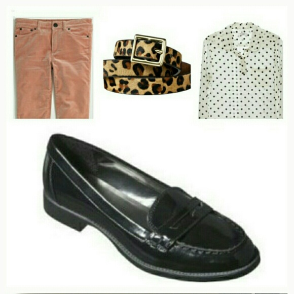 Black Meri Penny Loafers