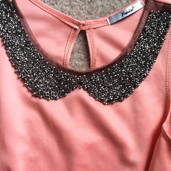 Papaya Tops - Orange Peplum top!