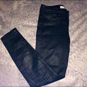 🔷on hold🔷 Topshop coated skinny jeans