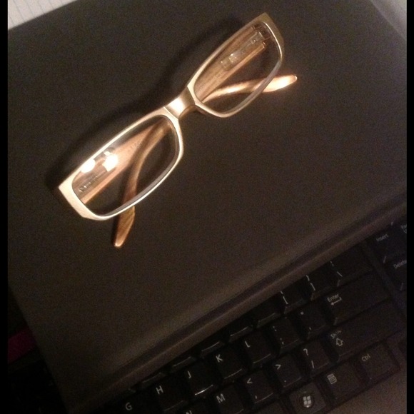 SOLD in Bindle***Chic Pale Gold Reading Glasses