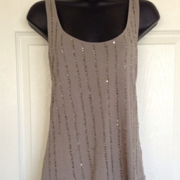 Twenty One Beige sequence Tank Top