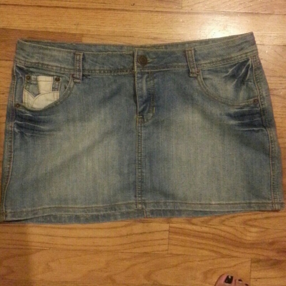 Jean miniskirt