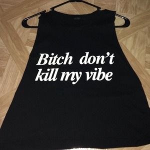 Brandy Melville John Galt graphic muscle tee