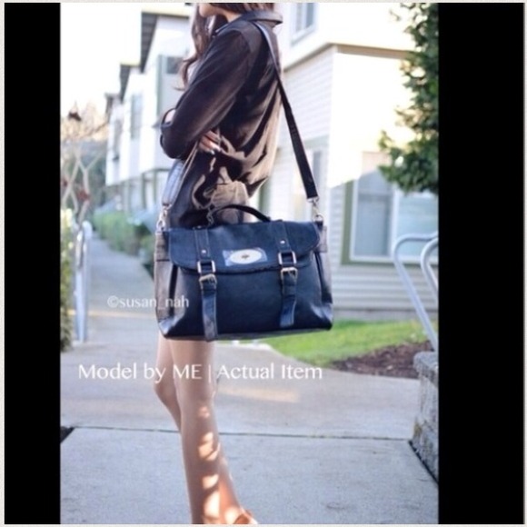 Vintage messenger shoulder bag - Picture 2 of 4