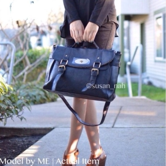 Vintage messenger shoulder bag - Picture 3 of 4