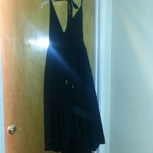 *sold*Black halter maxi dress