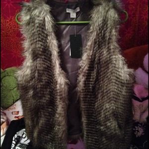 Faux fur vest/jacket