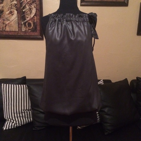 Grey Chiffon Tunic Dress