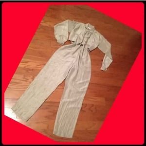 Vintage 100% Silk Jumpsuit