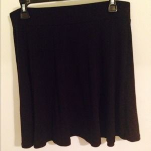 Black skater skirt