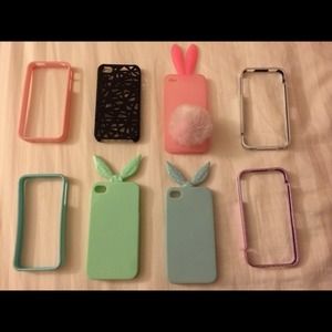 BUNDLE of 8 iPhone 4/4S cases