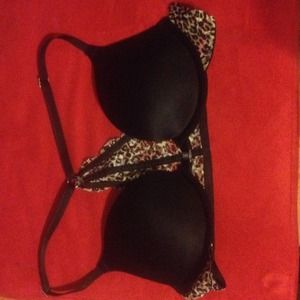 Pink racer back push up bra 32B