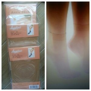 New ankle Nylon stockings beige 3 packs
