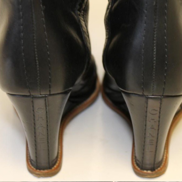 SOLD Black Chanel boots 7.5 - Picture 2 of 3