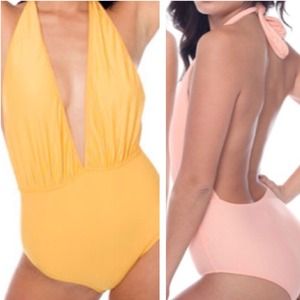 Halter swimsuit/bodysuit bundle