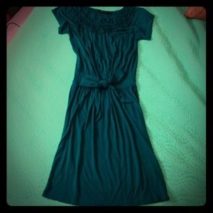 Short Sleeve Teal Dress