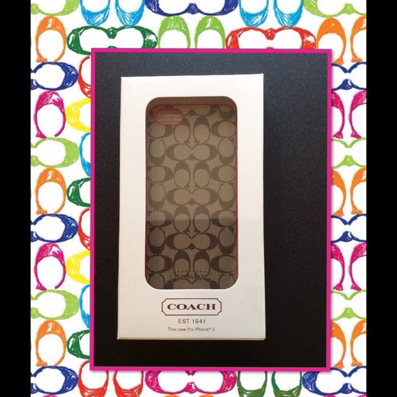 💋🎊Reduced‼️🎉New in box Coach iPhone 5 case - Picture 1 of 3