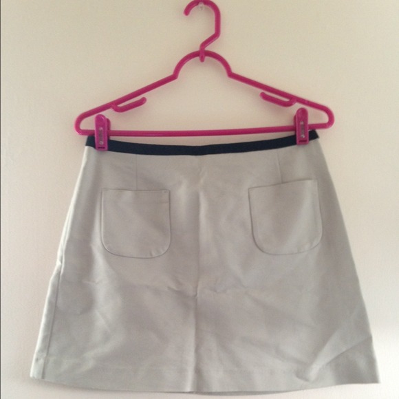 Taupe A-Line Skirt