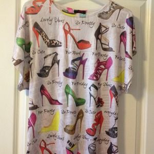 Shirt w/shoes design