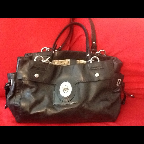 Coach black satchel