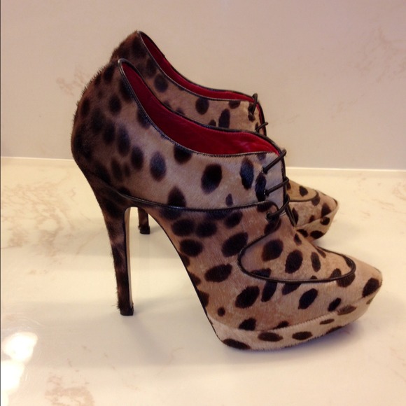 Authentic Cesare Paciotti Leopard Booties - Picture 1 of 4