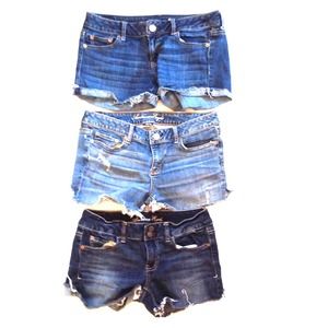 Denim shorts X3