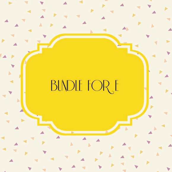 Bundle for E ✨❤️