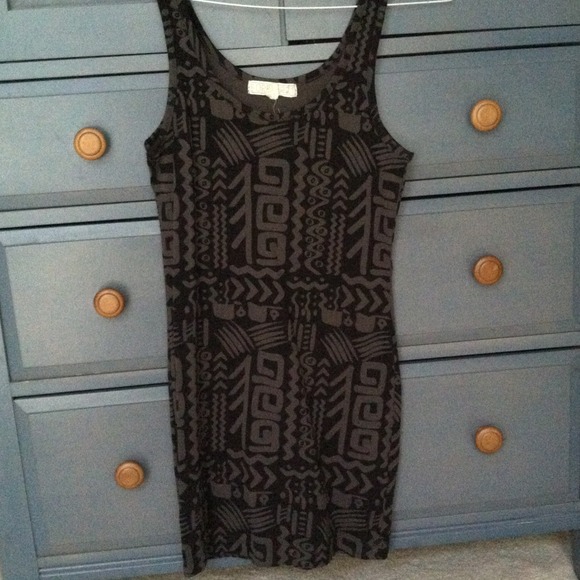Tribal print bodycon dress