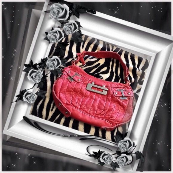 🌸Soft leather like coral hobo bag