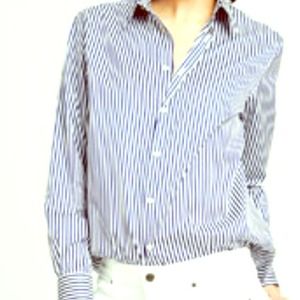 Sale!!! Thomas Pink blue&white striped dress shirt