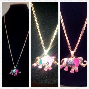 Long elephant necklace
