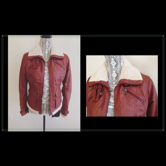 BUNDLED❗️Ci Sono by Cavalini rust moto jacket