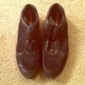 Prada mesh tennis shoe size 7