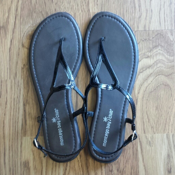Black strappy sandals
