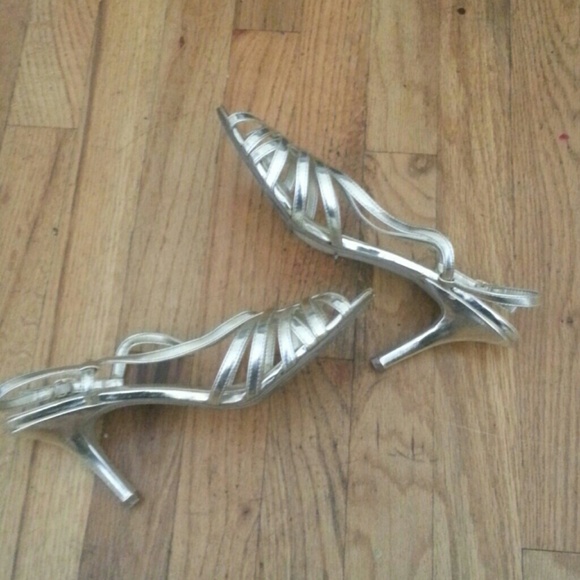 Mossimo gold strappy  Hadley heels - Picture 1 of 2