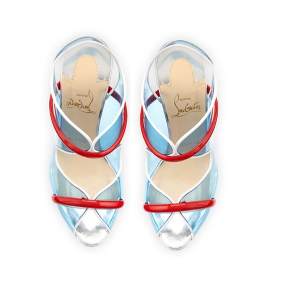 Christian Louboutin Aqua Ronda PVCred sole sandal - Picture 3 of 4