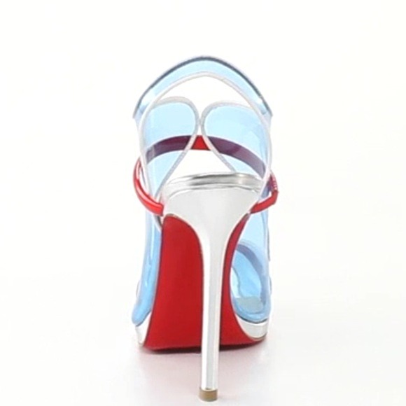 Christian Louboutin Aqua Ronda PVCred sole sandal - Picture 4 of 4
