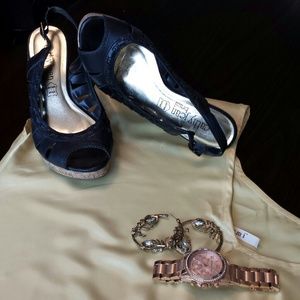 Canary Yellow Silk blouse