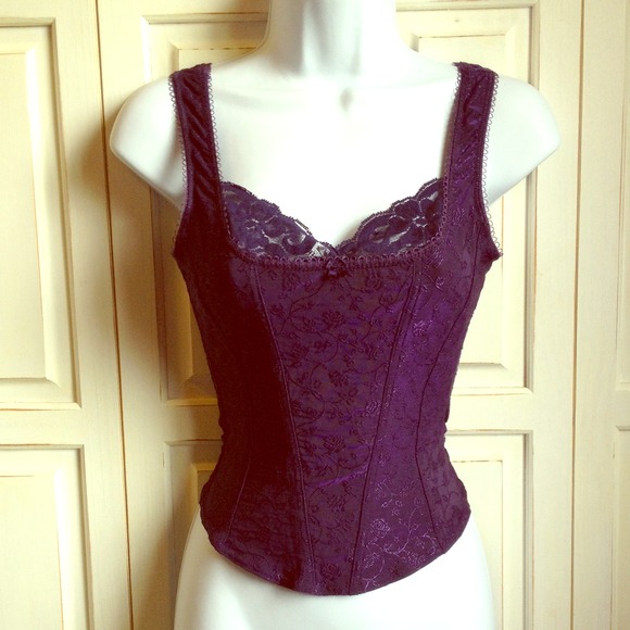 Arianne Plum Corset Style Camisole