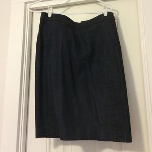 J crew dark denim pencil skirt
