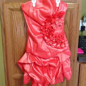 Coral formal dress