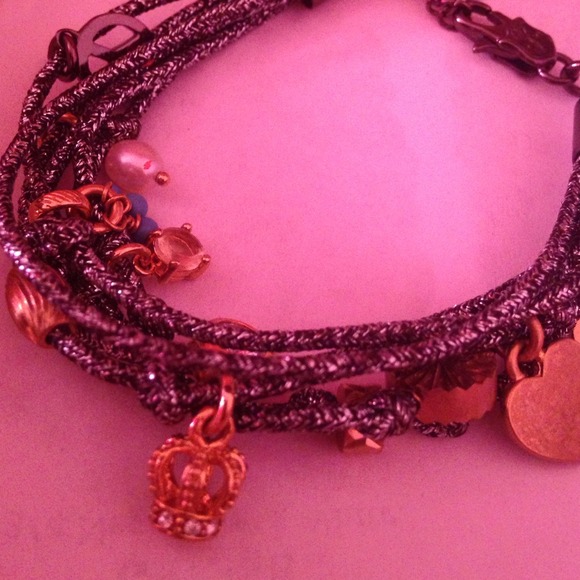 Silver and gold juicy couture charm bracelet - Picture 3 of 3