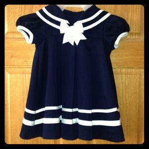 BLUE & WHITE SAILOR DRESS!!!  18M TODDLER