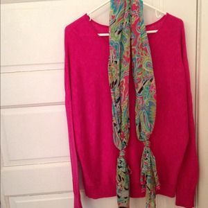 Hot pink Gap sweater