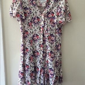 Vintage floral jumpsuit dress
