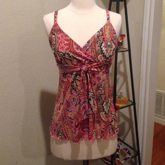 Sparkly flowy summer blouse