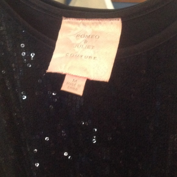 HOLD! Black sequin shift dress - Picture 2 of 4