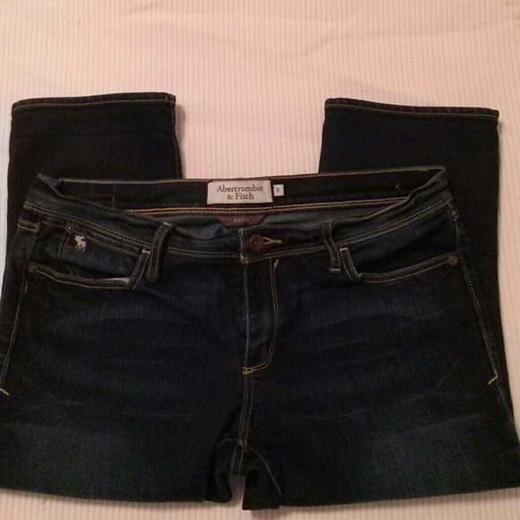 A&F crop denim jeans with added pics